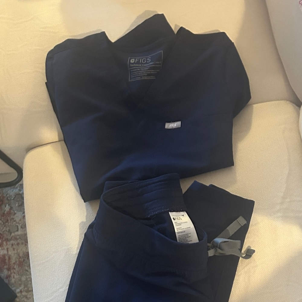 Figs Deep Blue Medical Scrub Set